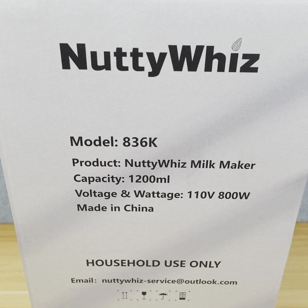 NuttyWhiz Nut Milk Maker Machine 10 Blade 42oz Homemade Almond, Soy, Oat, Juice